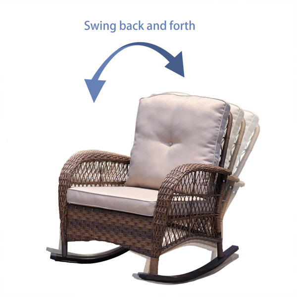 August Grove® Kaeden Wicker 2 Person Outdoor Seating Group with